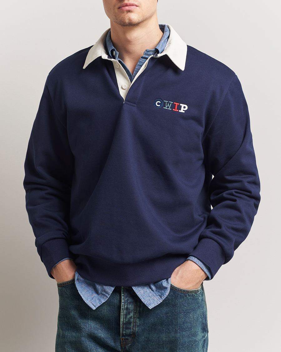 Men | Sweaters & Knitwear | Carhartt WIP | Flags Rugby Sweatshirt Space