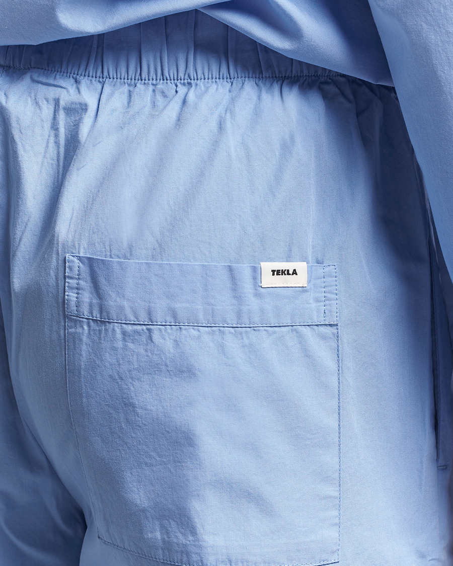 Men | Pyjamas & Robes | Tekla | Poplin Pyjama Pants Cornflower Blue