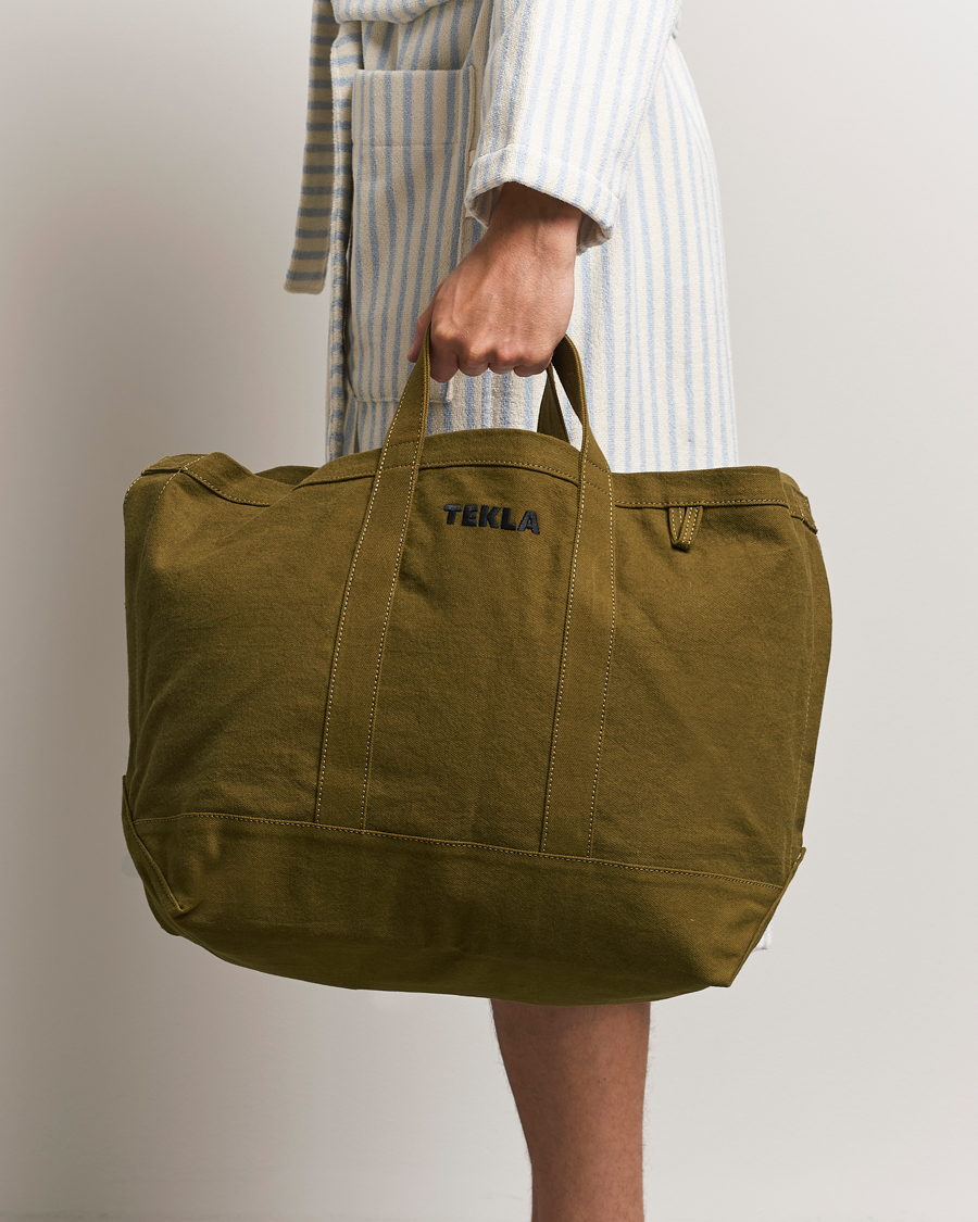 Men | Bags | Tekla | Beach Bag Olive