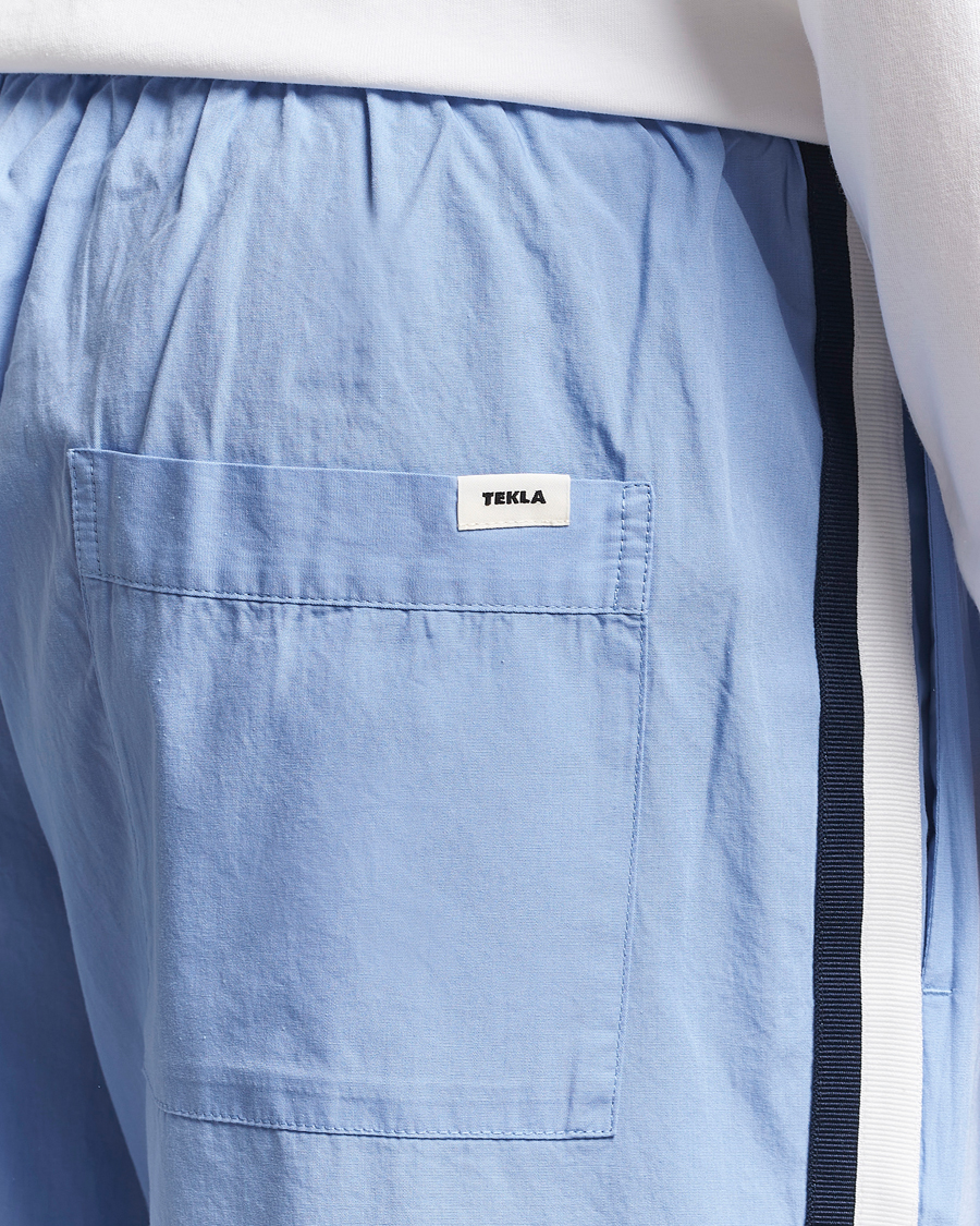 Men | Pyjamas & Robes | Tekla | Grosgrain Stripes Pyjama Pants Cornflower Blue