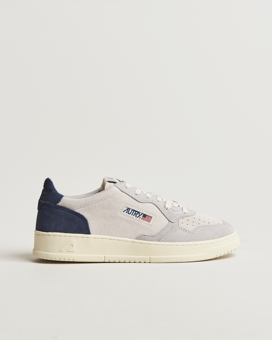 Men | Sneakers | Autry | Medalist Low Super Soft Goat Suede Sneaker Loft/Space Blue