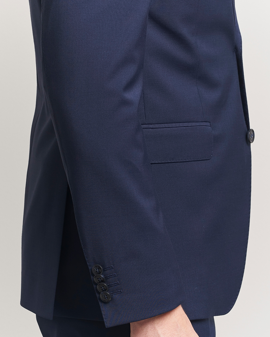 Men | Blazers | Oscar Jacobson | Ego Wool Blend Blazer Navy