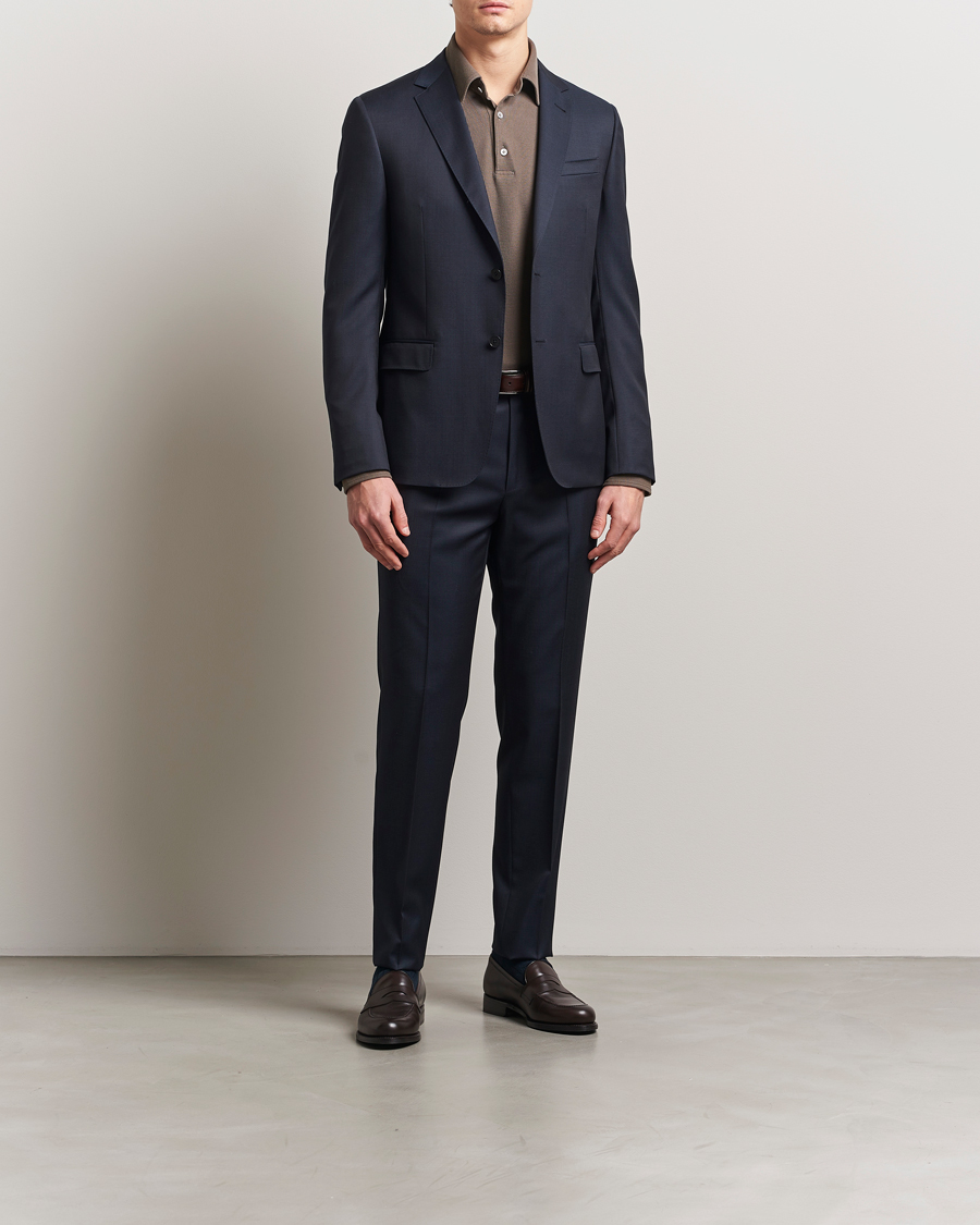 Men | Suits | Zegna | Tailored Wool Suit Navy