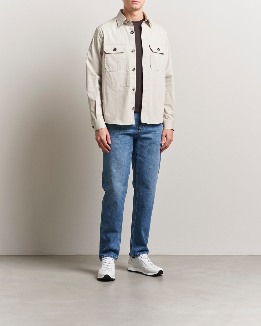 Men | Shirts | Zegna | Premium Cotton Overshirt Beige