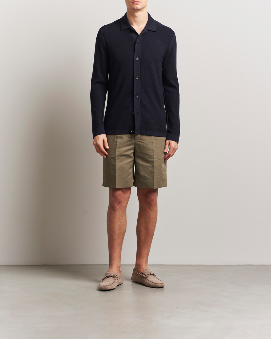 Men | Sweaters & Knitwear | Zegna | Structured Wool Cardigan Navy