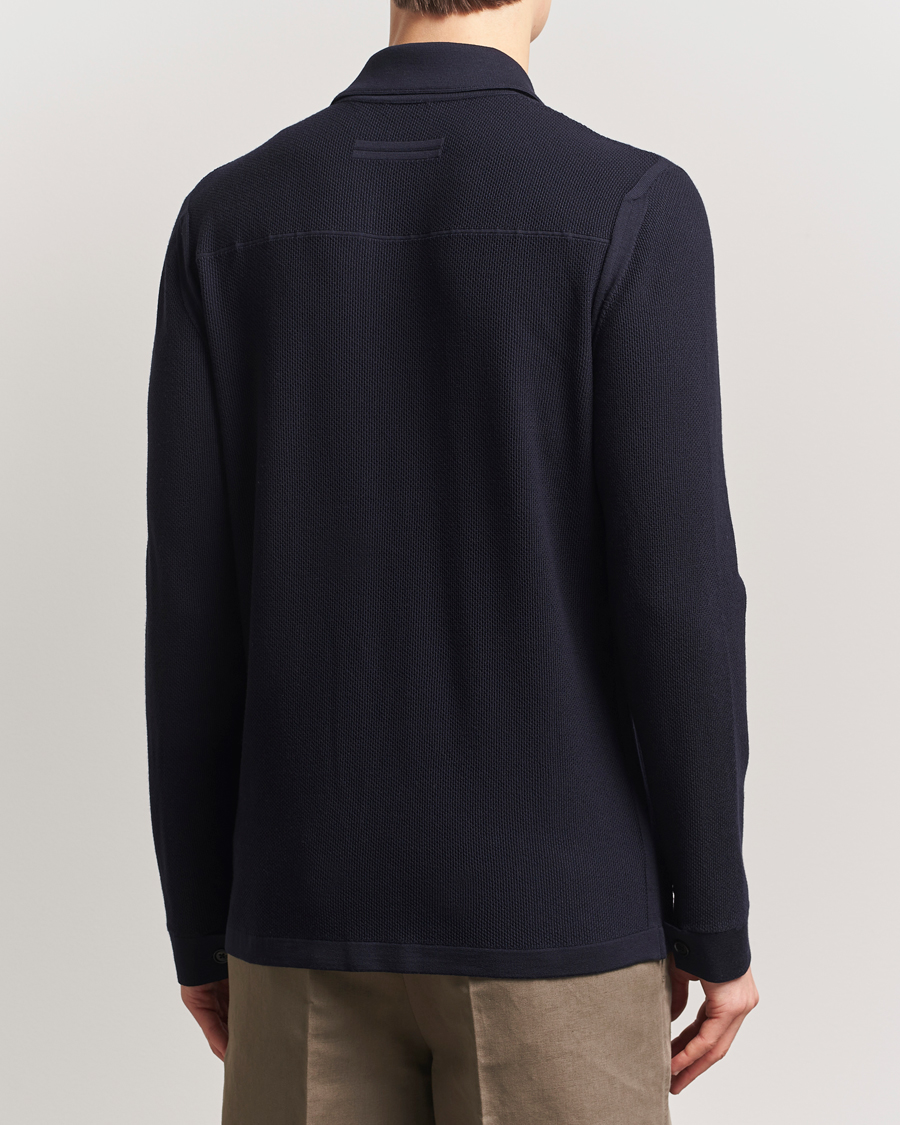 Men | Sweaters & Knitwear | Zegna | Structured Wool Cardigan Navy