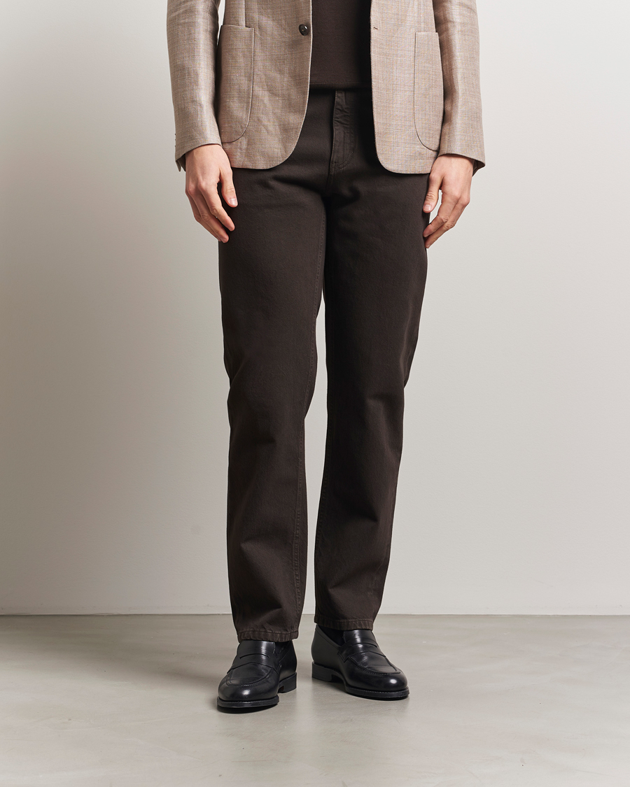 Men | Trousers | Zegna | 5-Pocket Marbled Denim Pants Brown