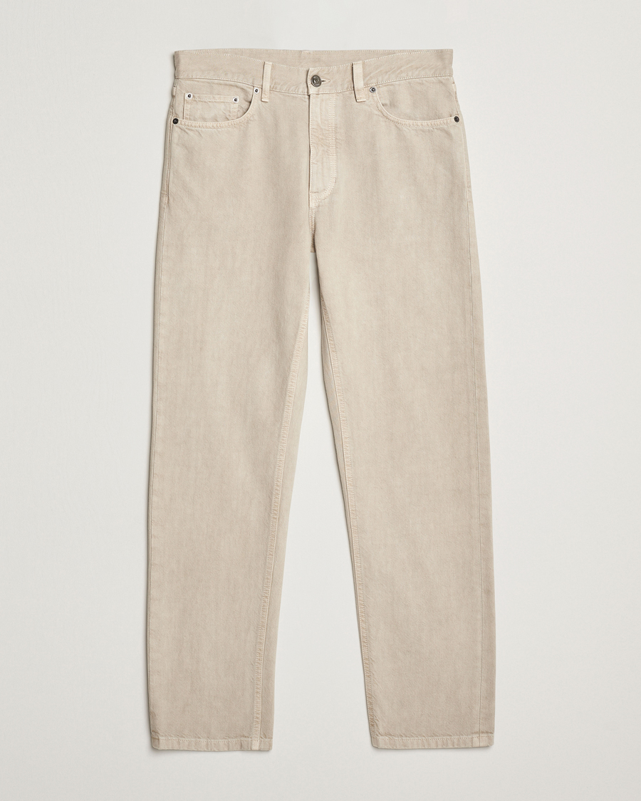 Men | Trousers | Zegna | 5-Pocket Marbled Denim Pants Beige