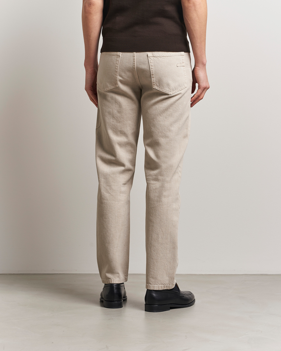Men | Trousers | Zegna | 5-Pocket Marbled Denim Pants Beige