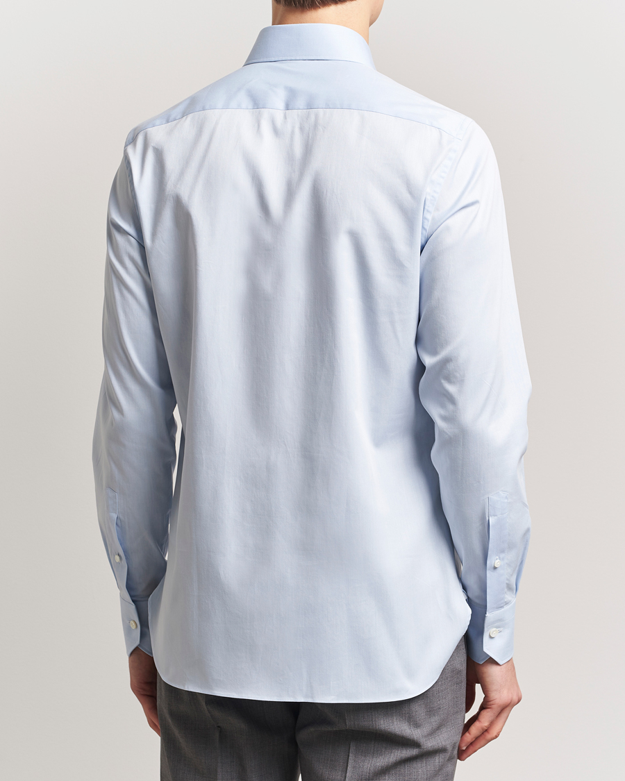 Men | Shirts | Zegna | Slim Fit Cotton Dress Shirt Light Blue