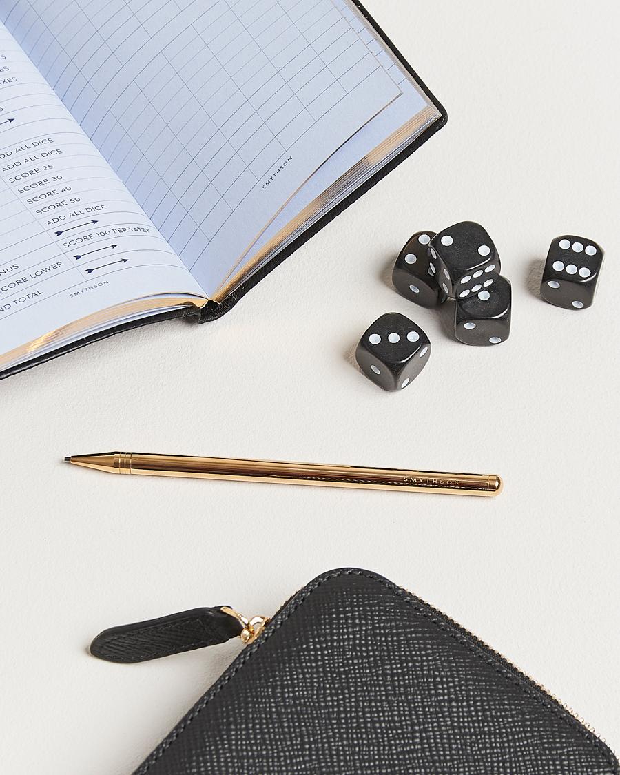 Men | Games | Smythson | Panama Yatzy Set Black