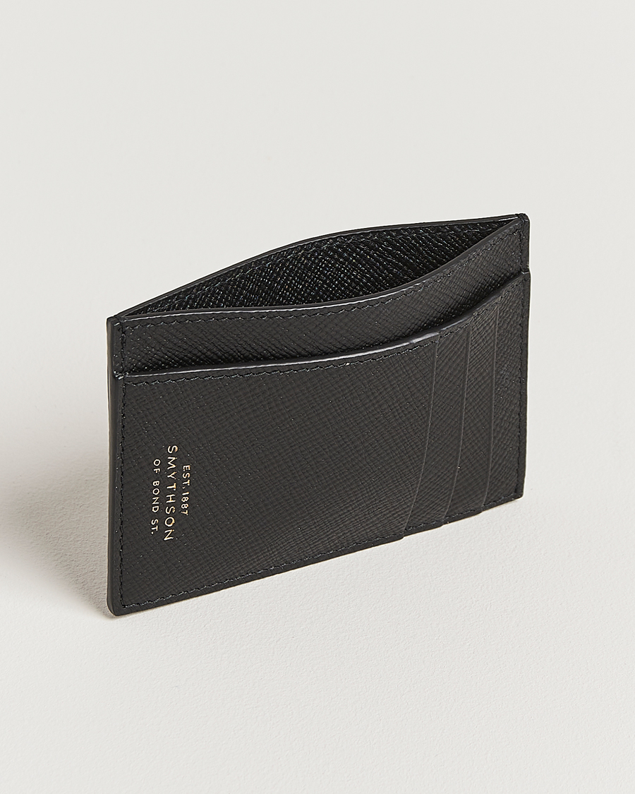 Men | Wallets | Smythson | Panama 773 Cardholder Black