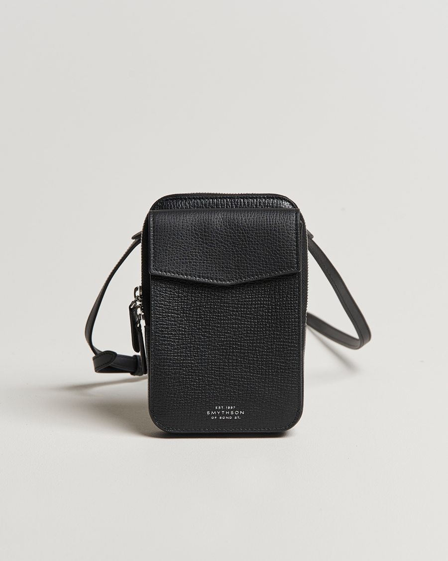Men | Bags | Smythson | Ludlow Crossbody Pouch Black