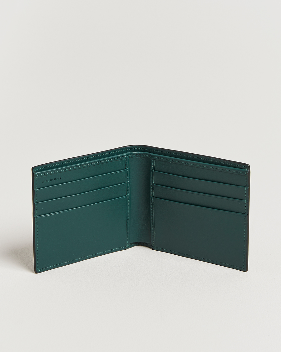 Men | Wallets | Smythson | Panama 6 Card Leather Wallet Forest Green