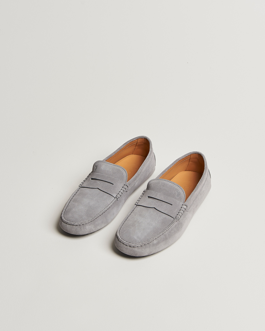 Men | Tod's Gommino Carshoe Grey Suede | Tod's | Gommino Carshoe Grey Suede