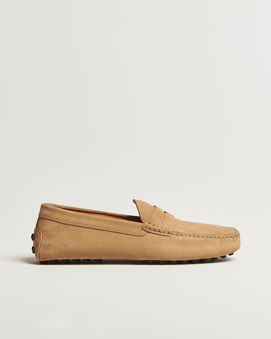 Men | Moccasins | Tod's | Gommino Carshoe Beige Suede