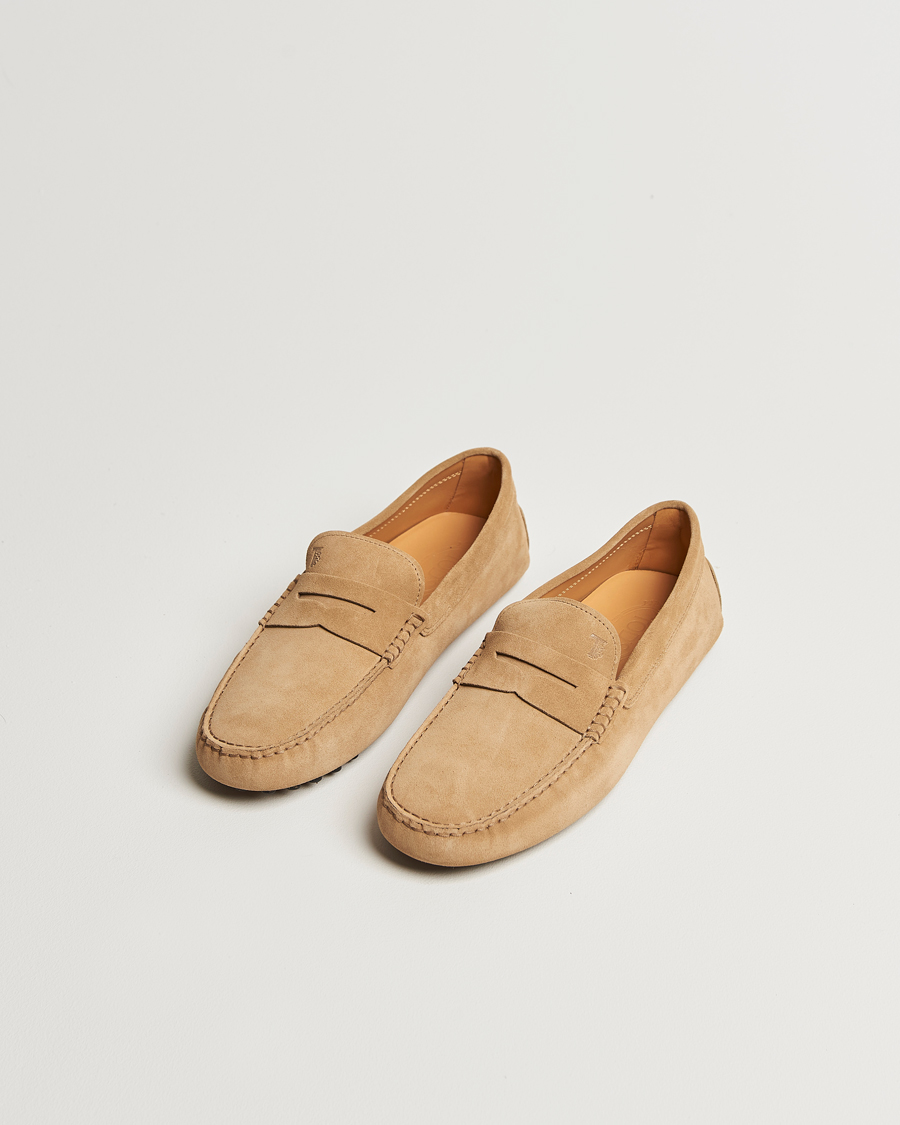 Men | Moccasins | Tod's | Gommino Carshoe Beige Suede