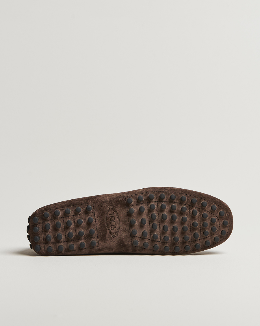 Men | Loafers | Tod's | Gommino Carshoe Dark Brown Suede