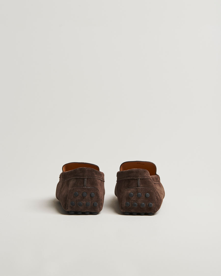 Men | Loafers | Tod's | Gommino Carshoe Dark Brown Suede