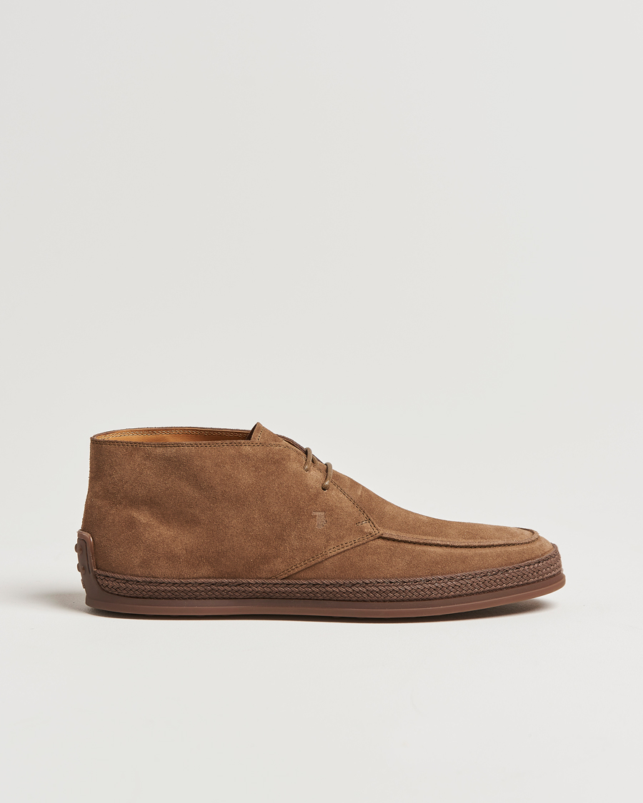 Men | Boots | Tod's | Raffia Chukka Boot Brown Suede