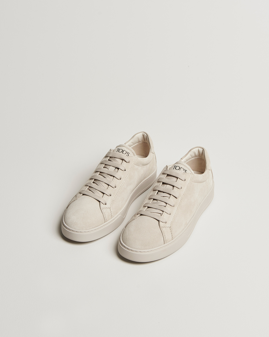 Men | Sneakers | Tod's | Cassetta Lacciata Sneaker Light Grey Suede