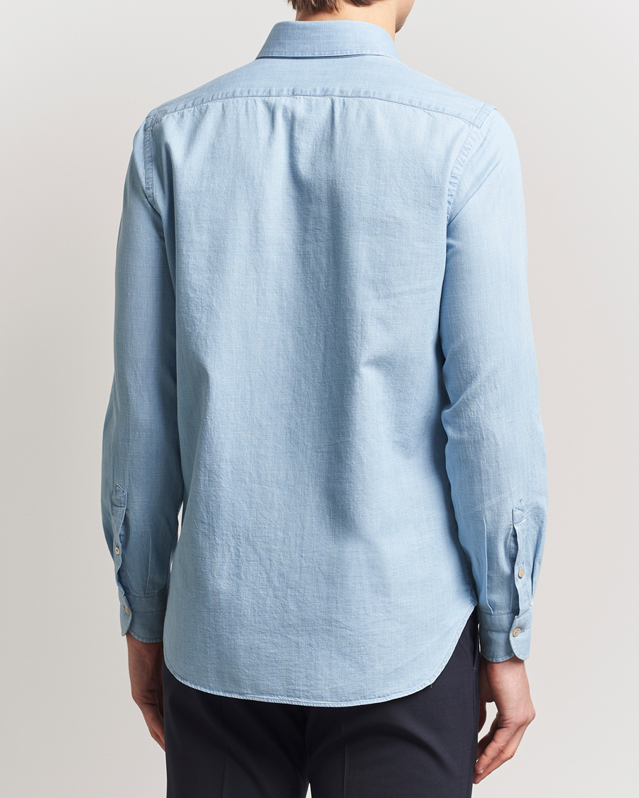 Men | Shirts | Boglioli | Chambray Shirt Light Blue