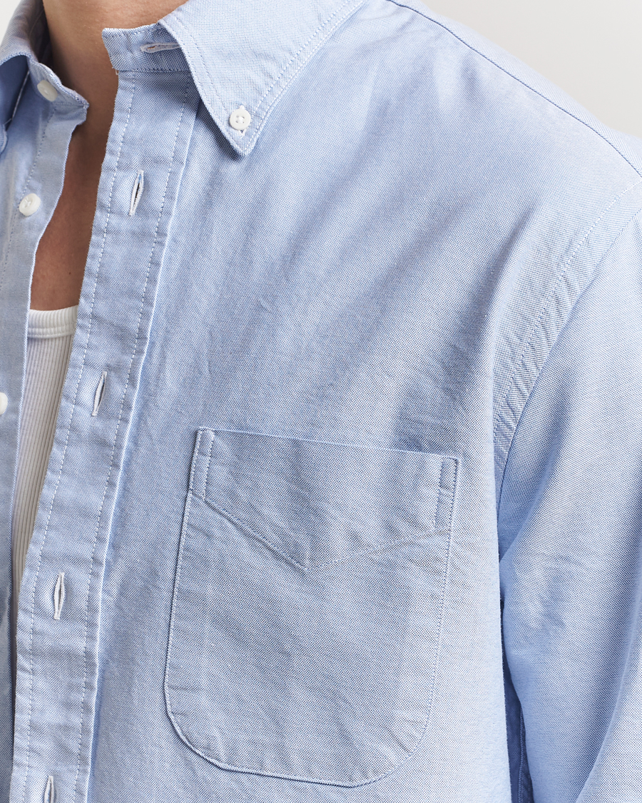 Men | Shirts | Gitman Vintage | Button Down Oxford Shirt Light Blue