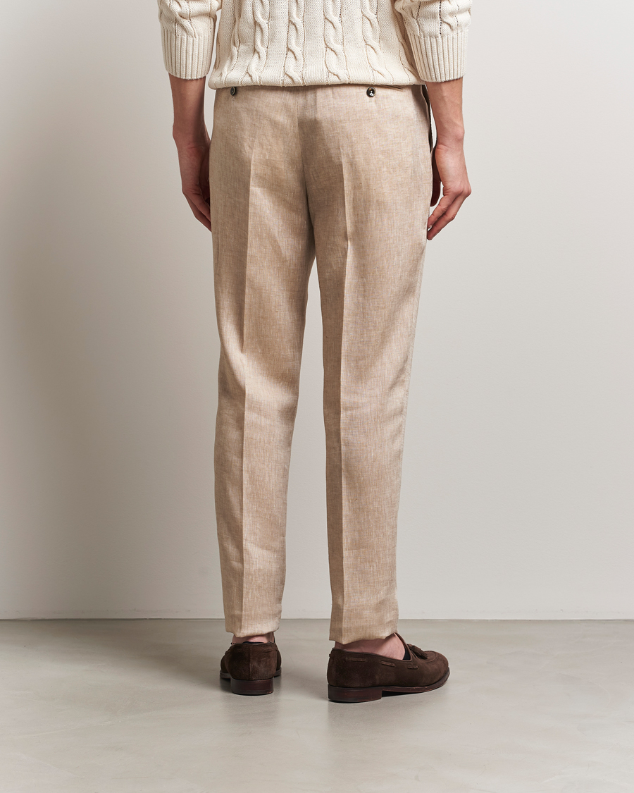 Men | Trousers | PT01 | Gentleman Fit Linen Trousers Light Beige