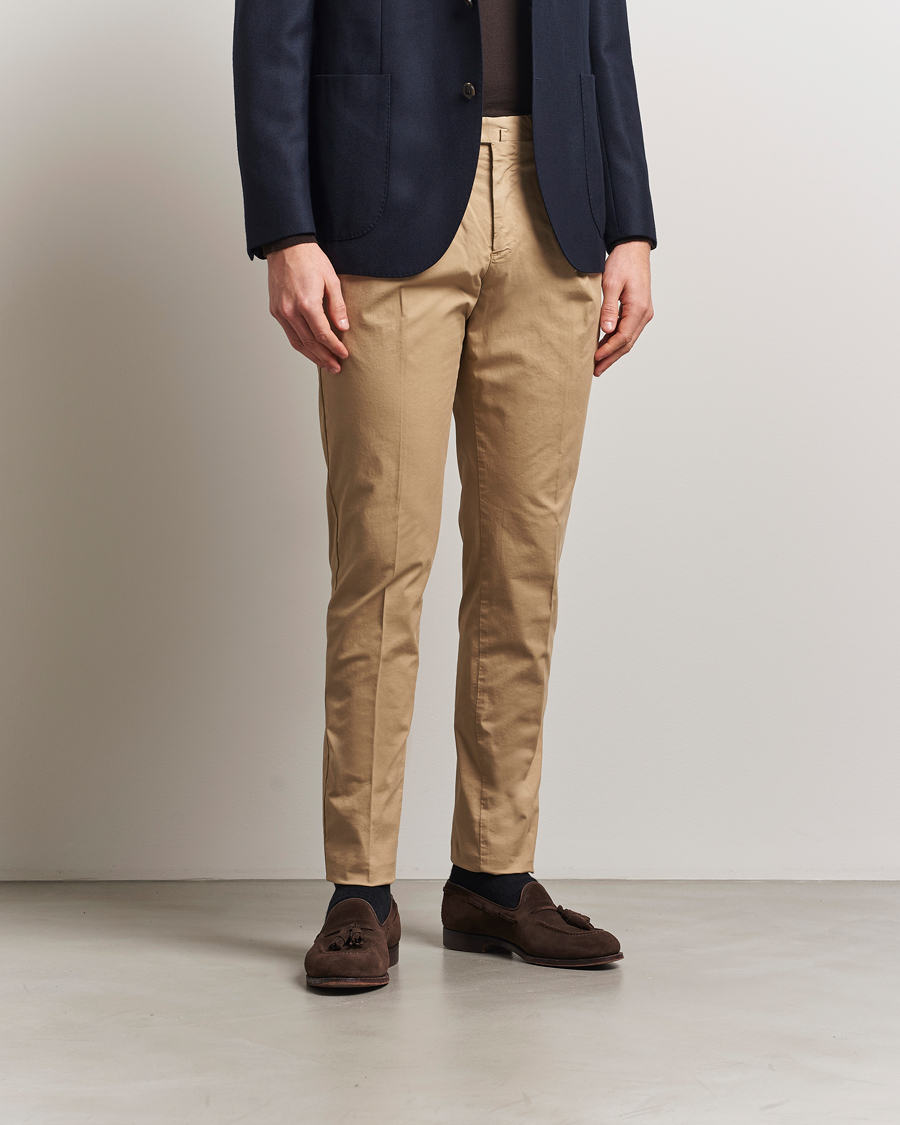 Men | Trousers | PT01 | Gentleman Fit Cotton/Stretch Trousers Beige