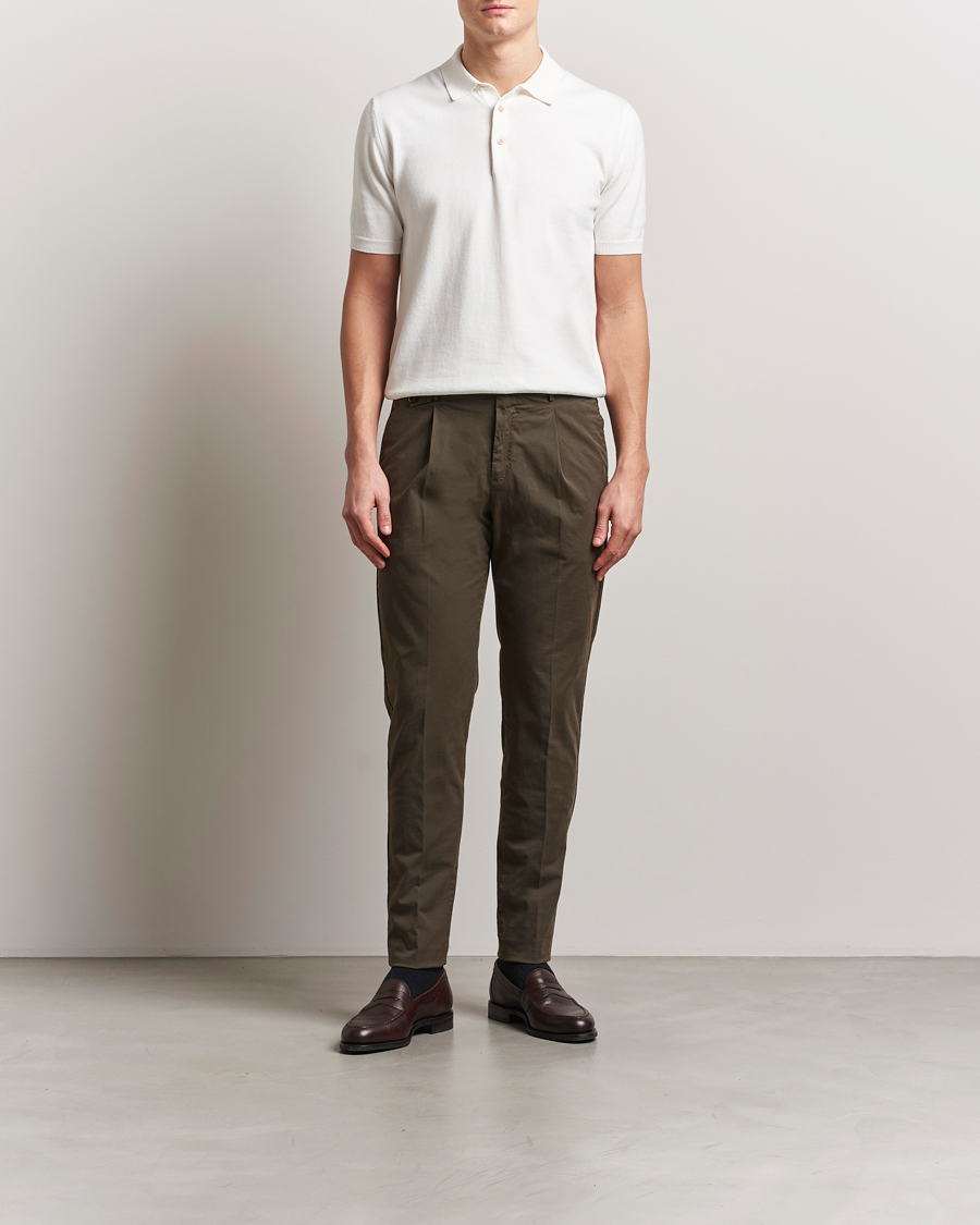 Men | Trousers | PT01 | Gentleman Fit Cotton/Stretch Trousers Brown