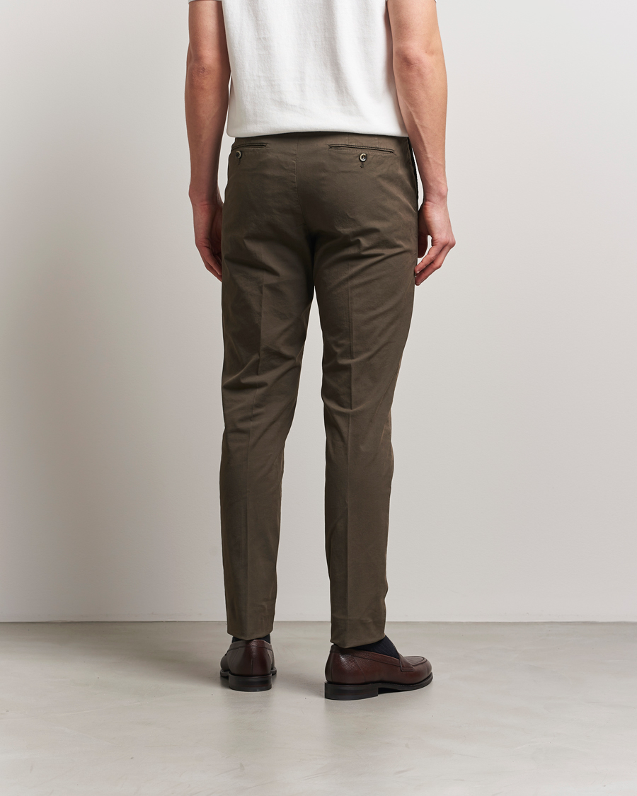 Men | Trousers | PT01 | Gentleman Fit Cotton/Stretch Trousers Brown
