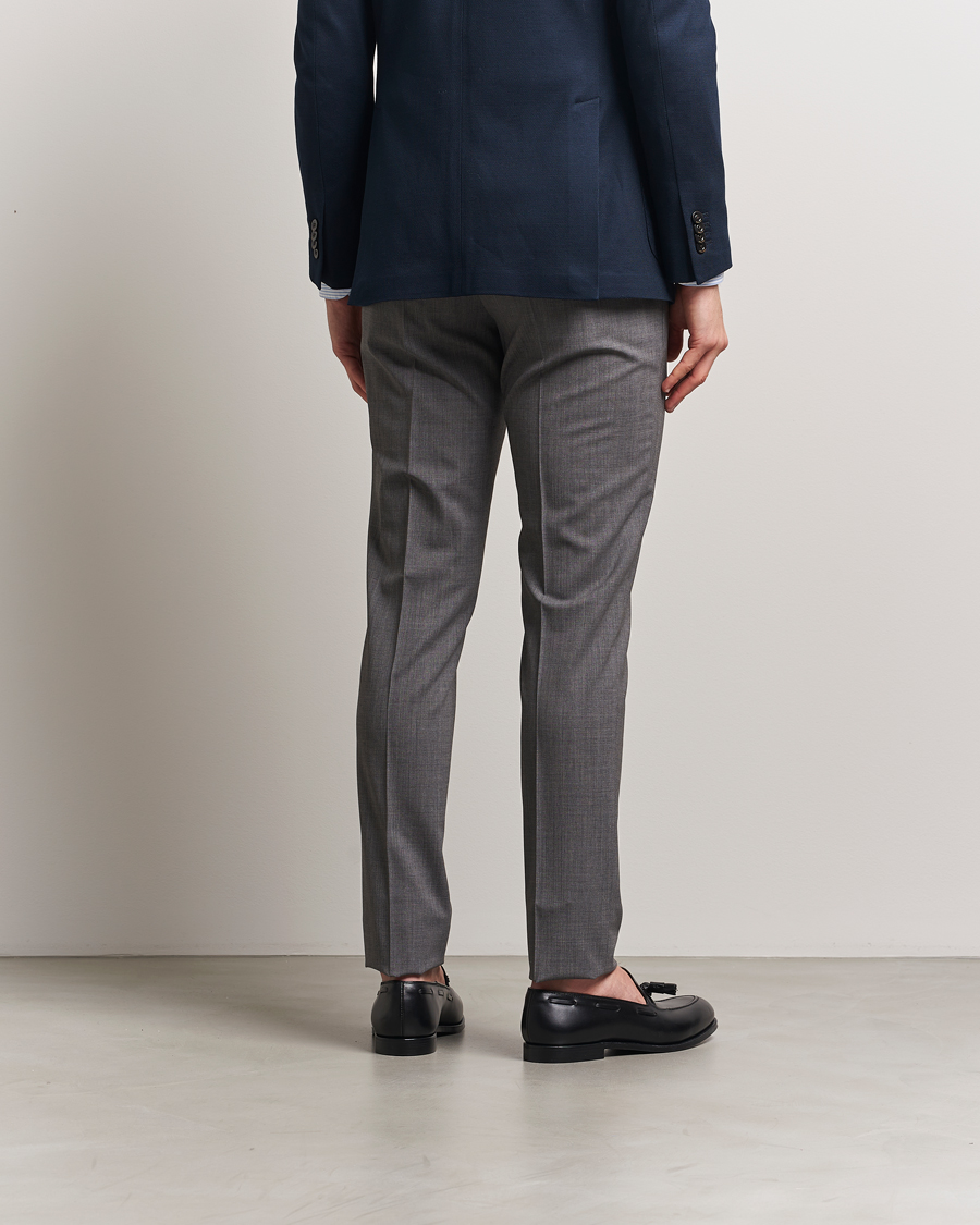 Men | Trousers | PT01 | Gentleman Fit Wool Stretch Trousers Medium Grey