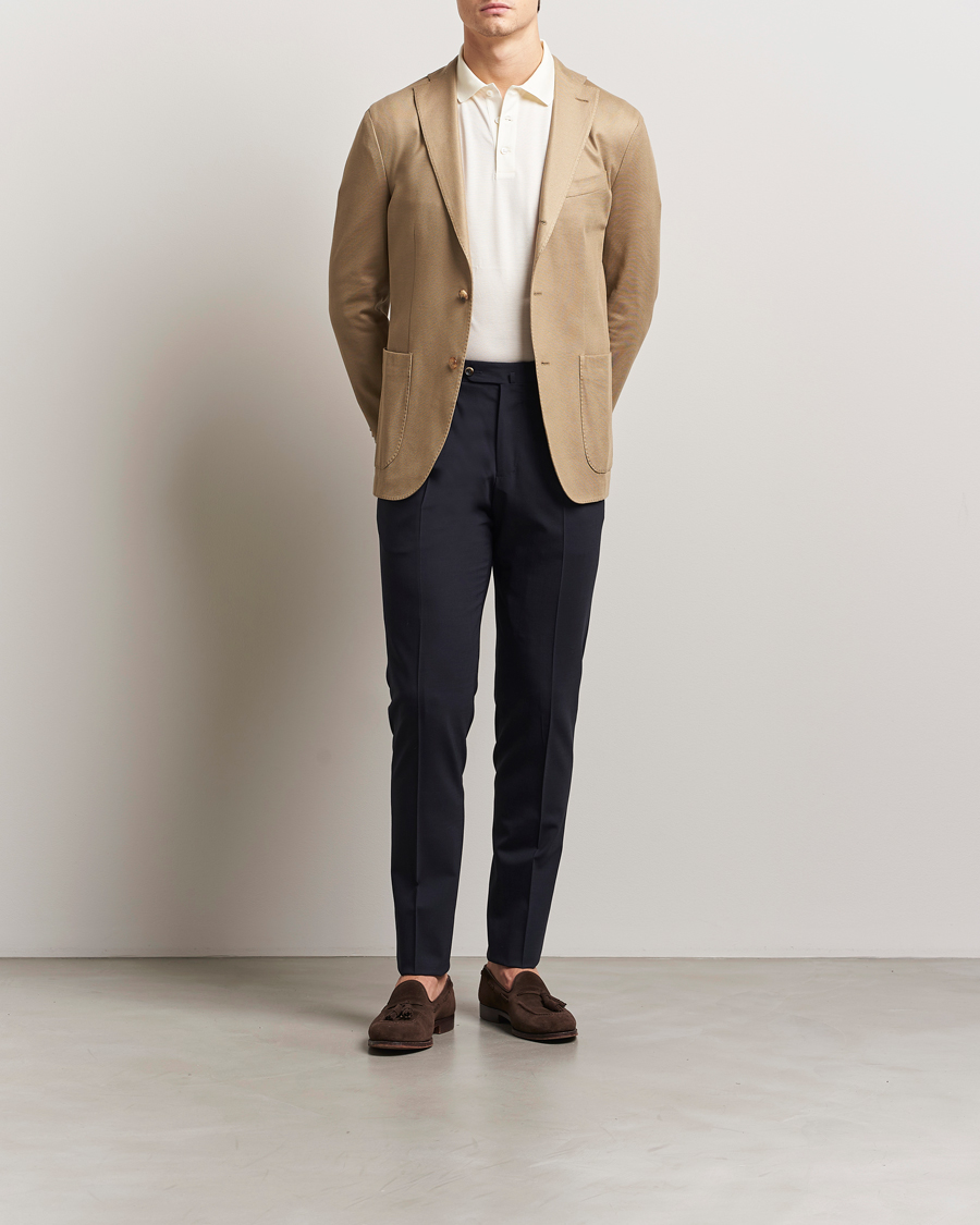 Men | Trousers | PT01 | Gentleman Fit Wool Stretch Trousers Navy