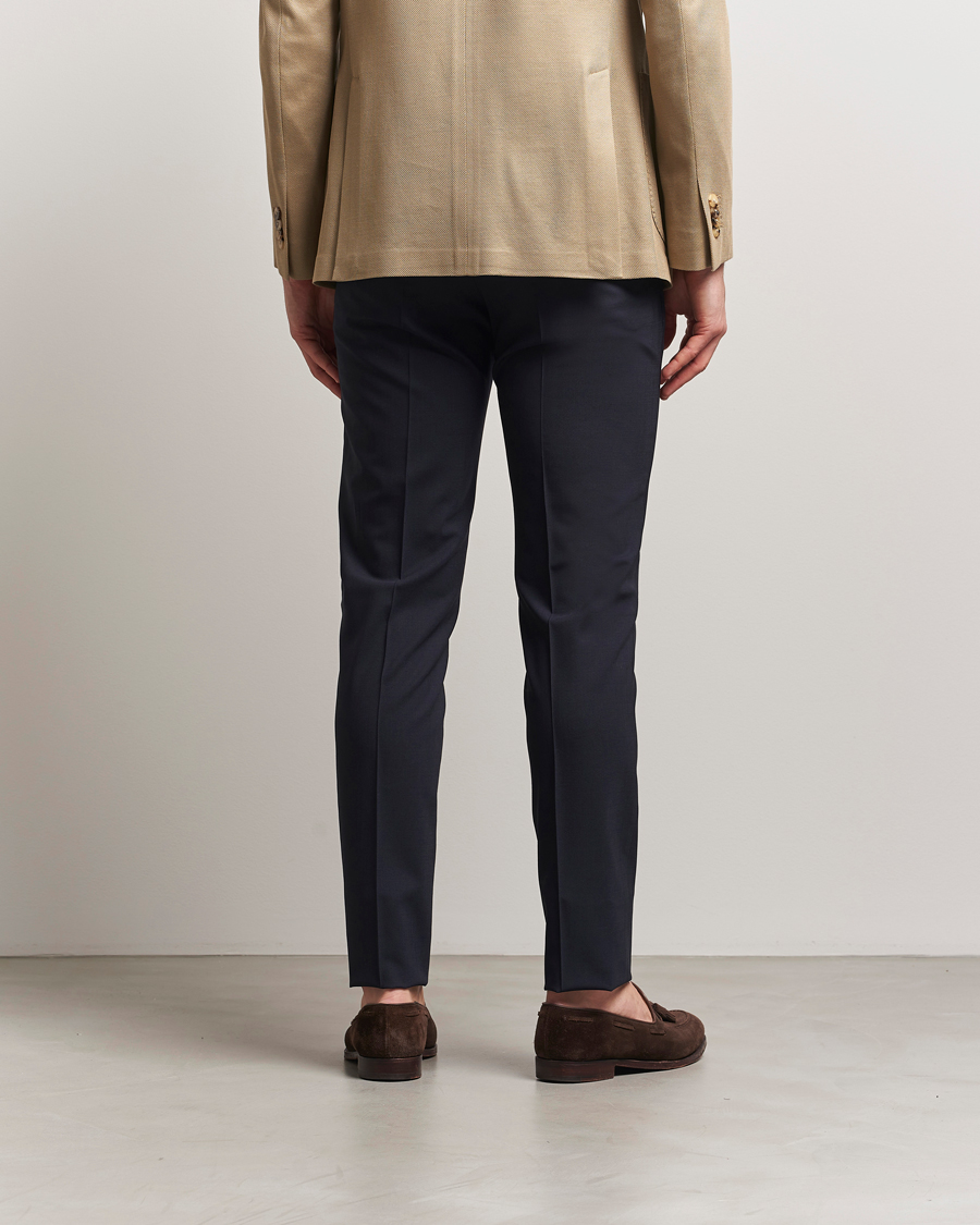 Men | Trousers | PT01 | Gentleman Fit Wool Stretch Trousers Navy