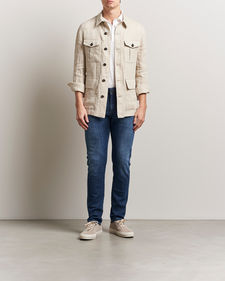 Men | Jeans | PT01 | Slim Fit Stretch Jeans Dark Blue Wash