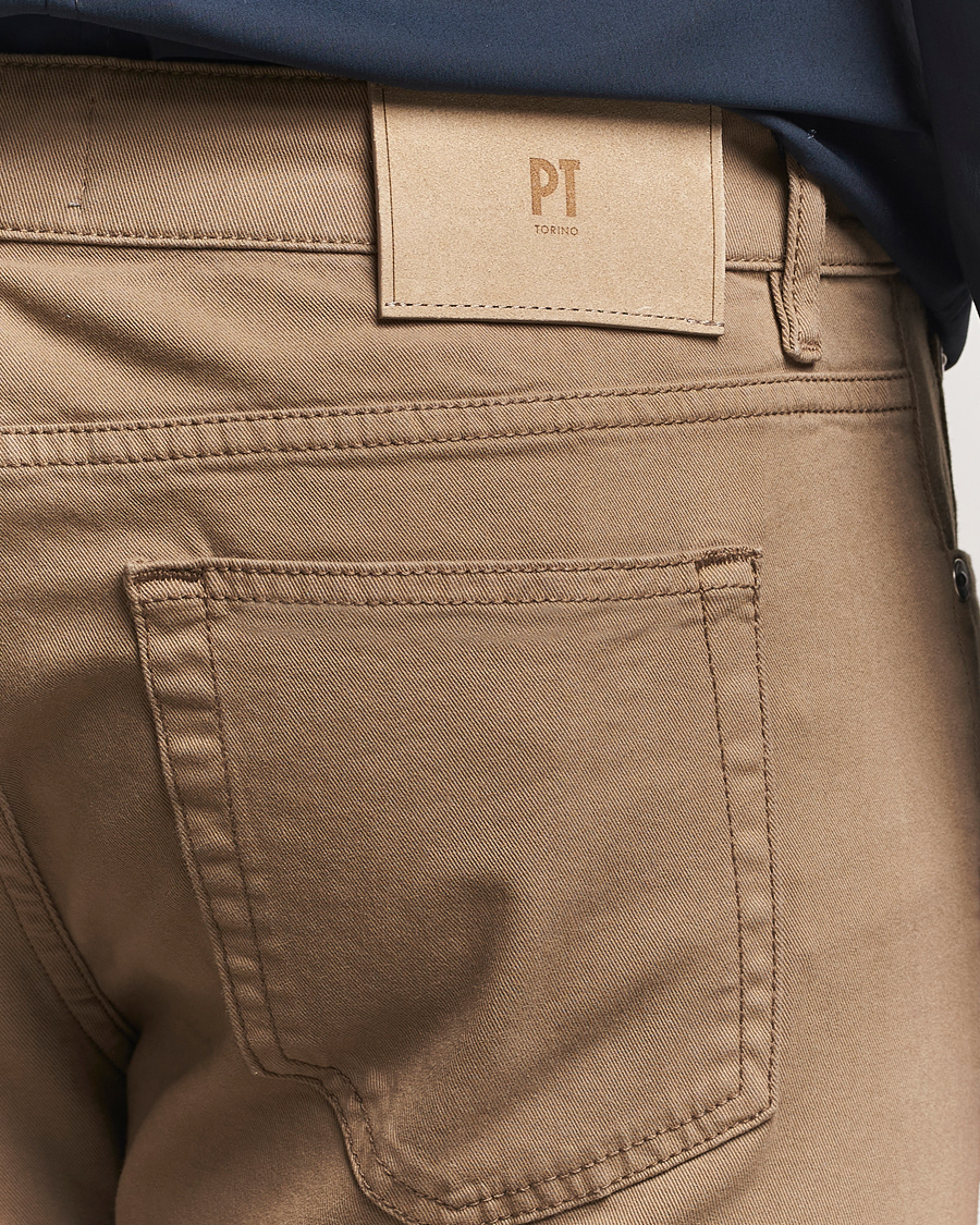 Men | Trousers | PT01 | Slim Fit 5-Pocket Pants Brown