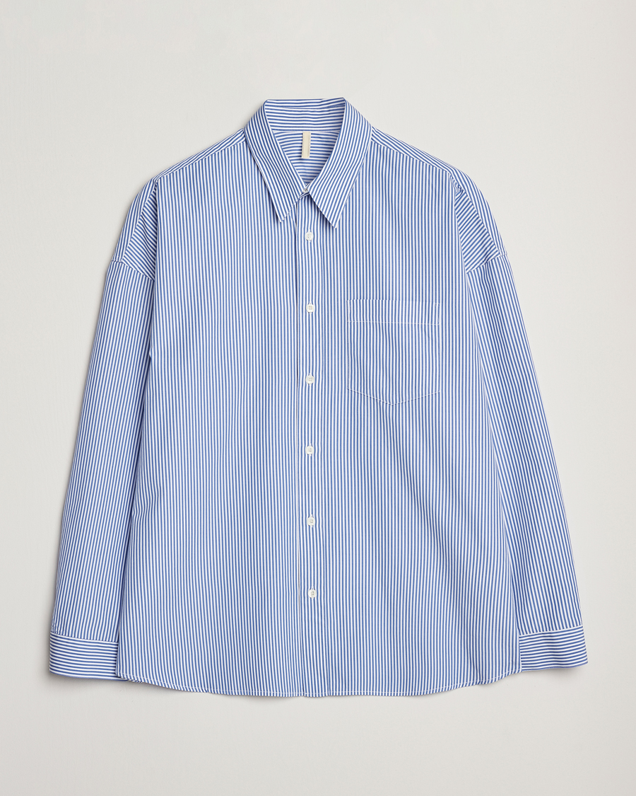 Men | Shirts | Sunflower | Stable Shirt Blue Stripe