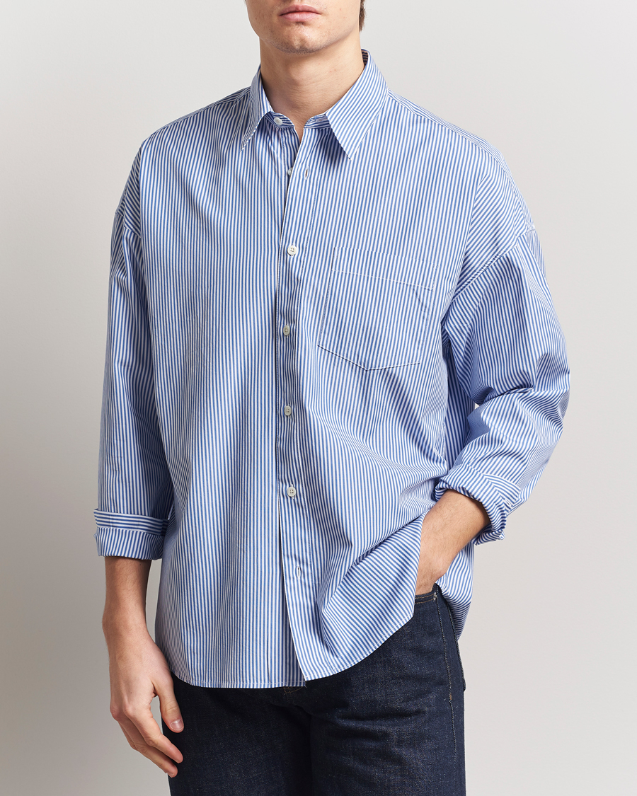 Men | Shirts | Sunflower | Stable Shirt Blue Stripe