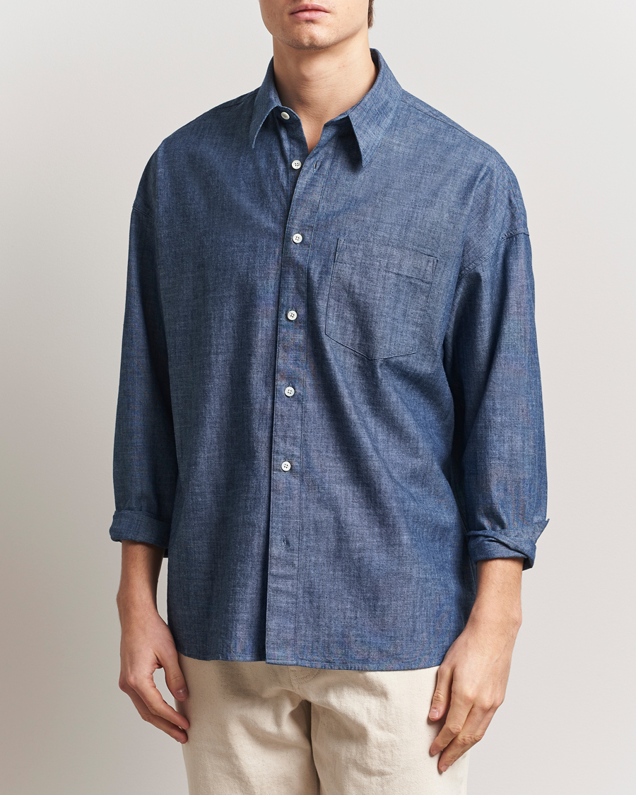 Men | Shirts | Sunflower | Stable Chambray Shirt Rinse