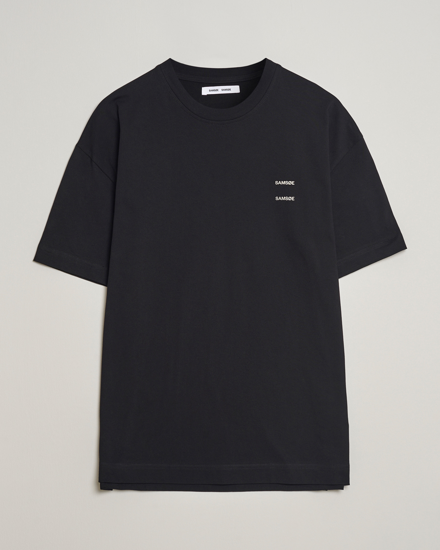 Men | T-Shirts | Samsøe Samsøe | Joel Organic Cotton T-Shirt Black