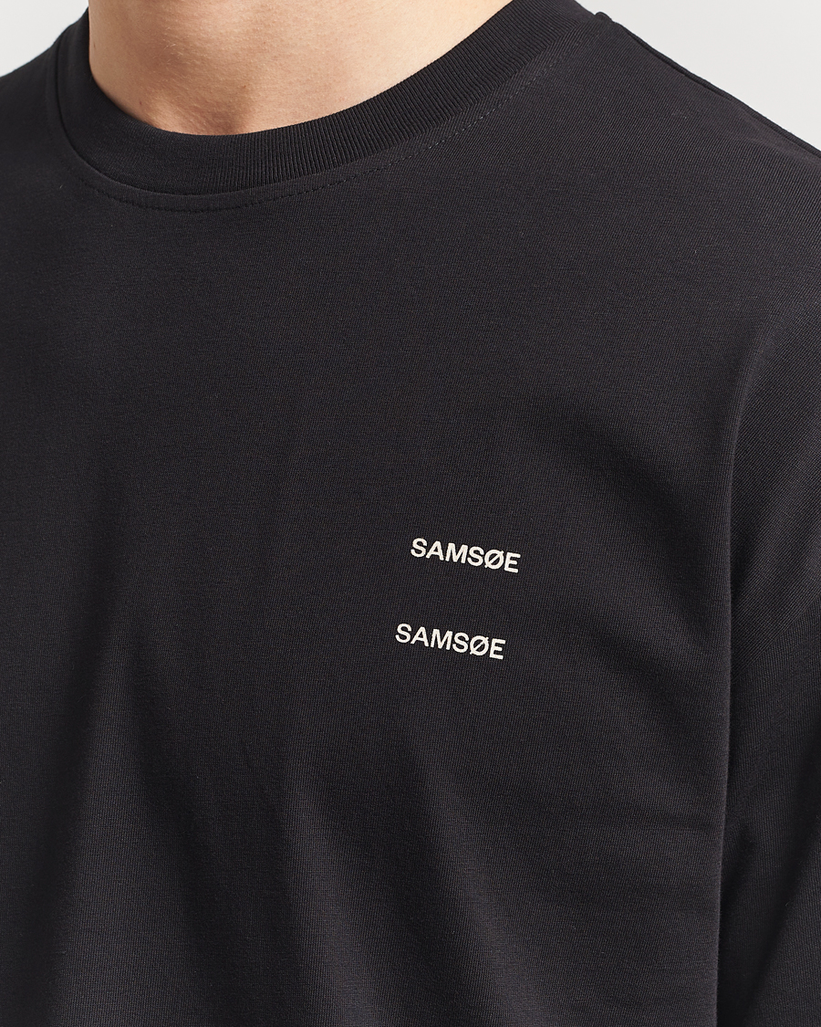 Men | T-Shirts | Samsøe Samsøe | Joel Organic Cotton T-Shirt Black