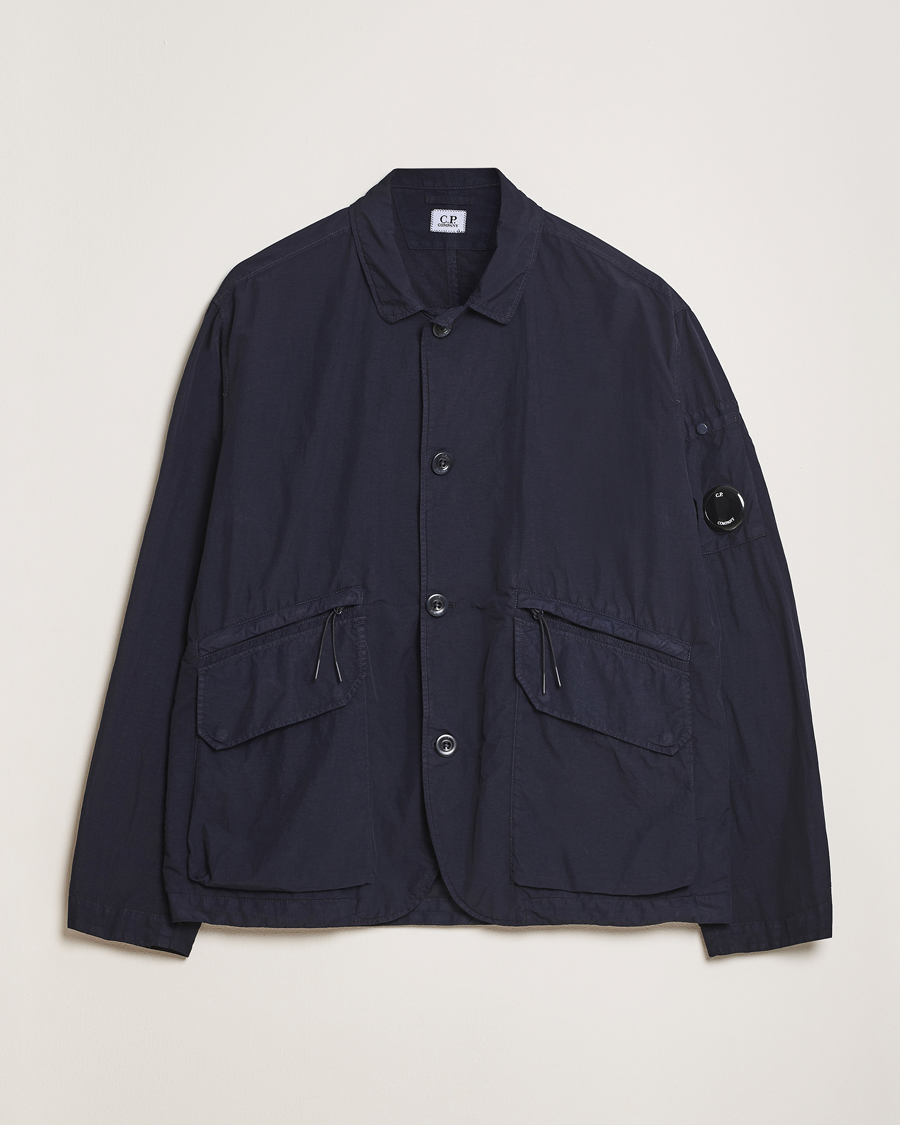 Men | Coats & Jackets | C.P. Company | Flatt Nylon Blazer Jacket Navy