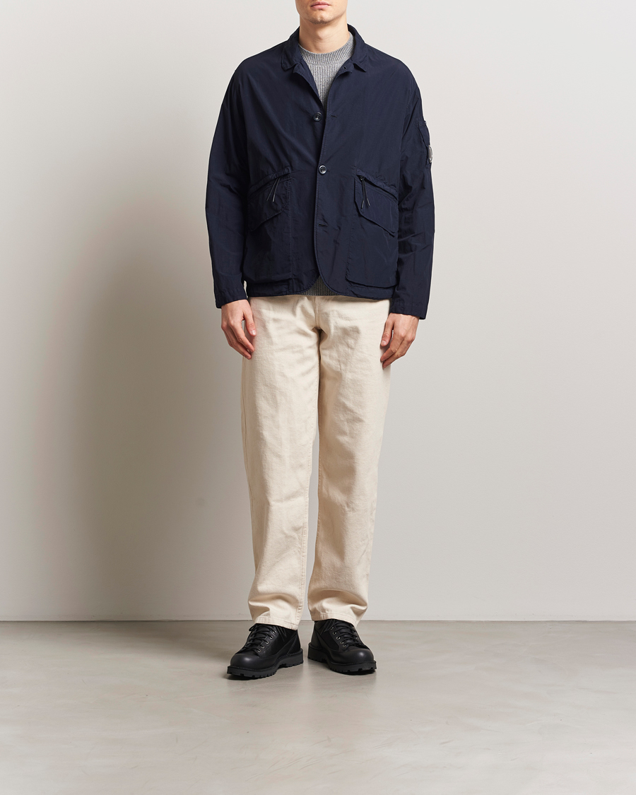 Men | Coats & Jackets | C.P. Company | Flatt Nylon Blazer Jacket Navy