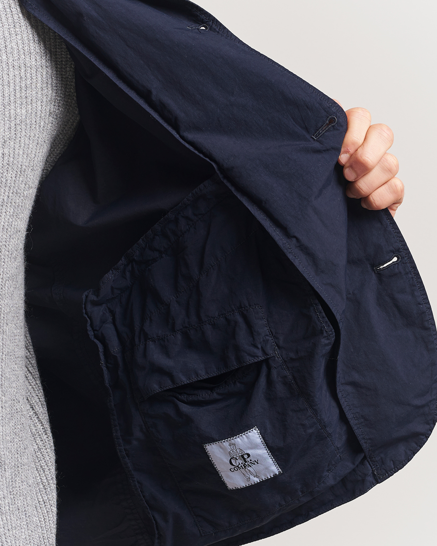 Men | Coats & Jackets | C.P. Company | Flatt Nylon Blazer Jacket Navy