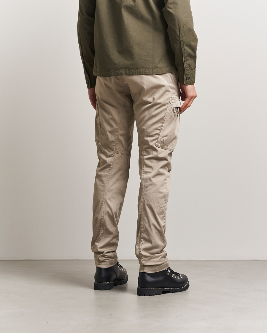 Men | Trousers | C.P. Company | Satin Stretch Cargo Pants Beige
