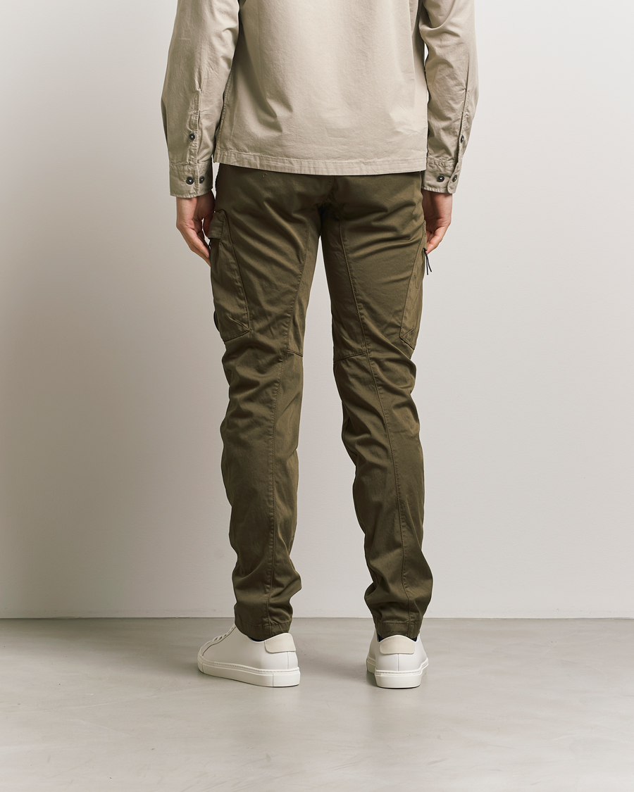 Men | Trousers | C.P. Company | Satin Stretch Cargo Pants Olive
