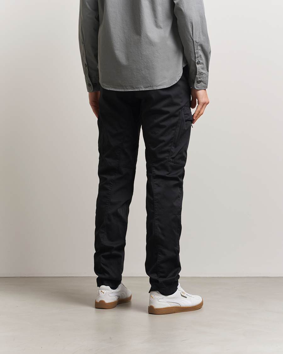 Men | Trousers | C.P. Company | Satin Stretch Cargo Pants Black