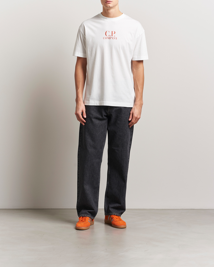 Men | T-Shirts | C.P. Company | Short Sleeve Back Logo T-Shirt White