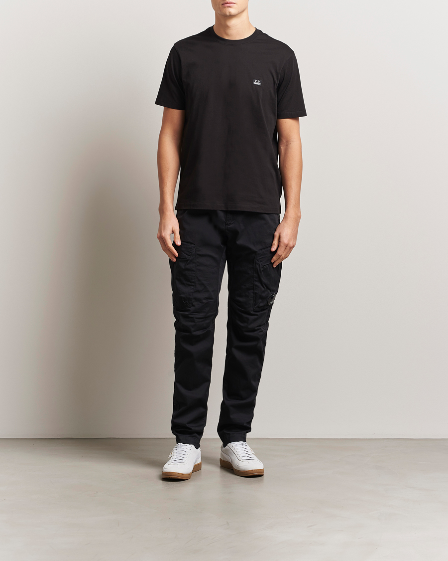 Men | T-Shirts | C.P. Company | Short Sleeve Small Logo T-Shirt Black