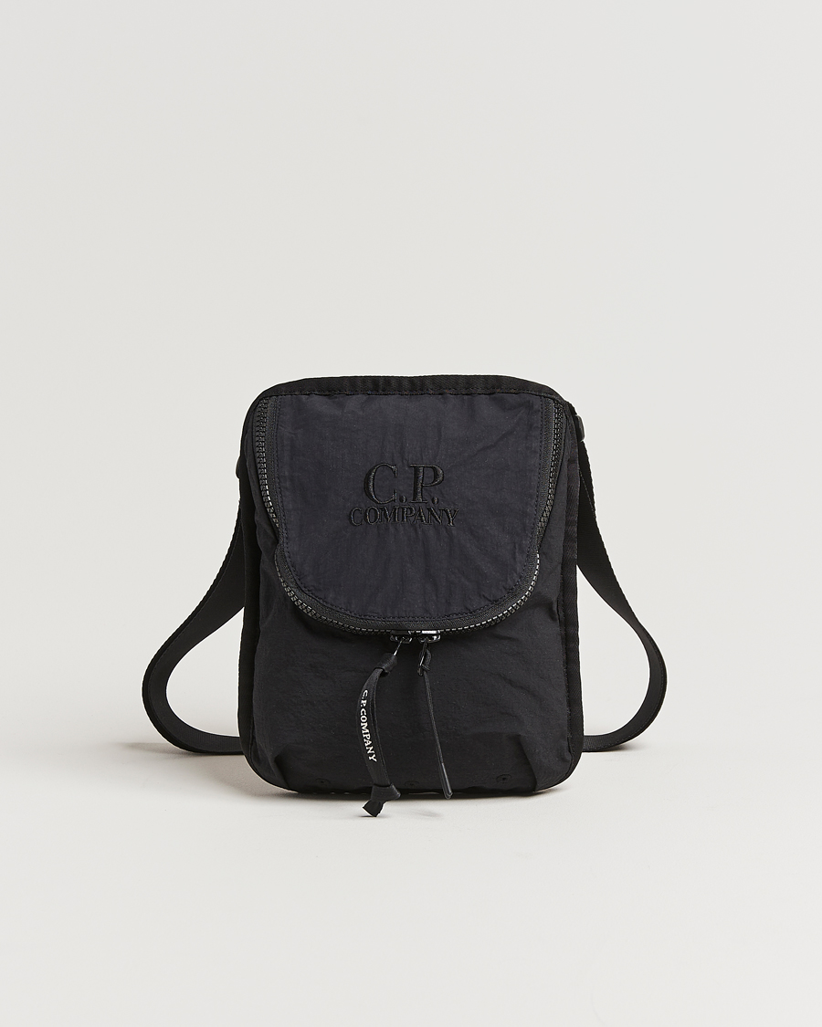 Men | C.P. Company Plain Paper Touch Accessorie Bag Black | C.P. Company | Plain Paper Touch Accessorie Bag Black